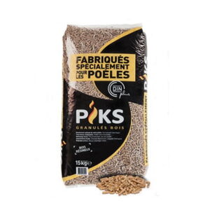 Granulés PIKS – Palette de 66 sacs (990kg) certifié (Din Plus)